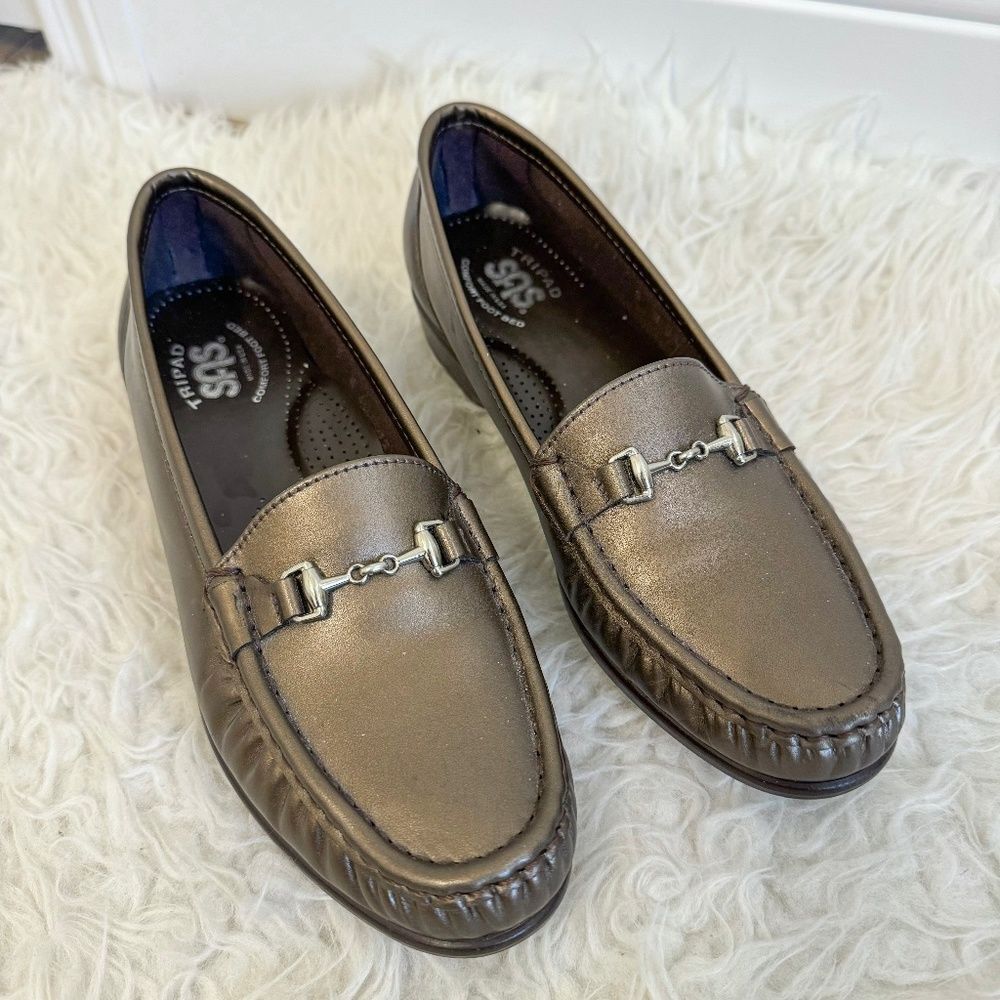 SAS Footwear Metro Slip On Loafer - Bronze | Size 8 N